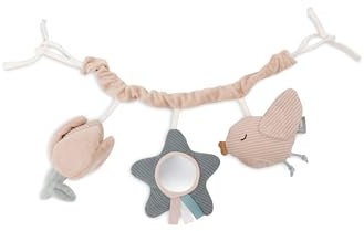 Jollein Kinderwagenkette Baby - Lovely Birds - Zum Aufhängen - Kinderwagen Spielzeug - 100% Polyester - 60x20x5cm