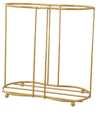 CNANRNANC Portabicchieri dal design intelligente per un facile accesso all'acqua e alle tazze usa e getta, montaggio senza fori, oro (telaio doppio)