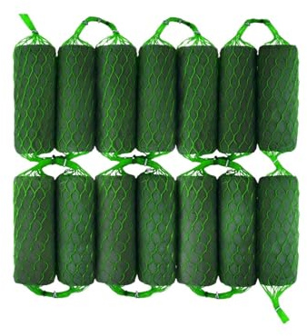 NDSJAIE Blomstickskum 14-delat set med blomskumgirlanger, absorberande stativ, lämplig för våta och torra blomsterarrangemang, perfekt gör-det-själv blomhantverk för bröllop (WM290–14 st)