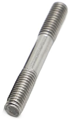 Perno filettato a doppia estremità, senza viti, asta filettata Perni M3, M4, M5, M6, M8, acciaio inossidabile 304, asta filettata, viti a doppia testa Dado per albero di prigioniero (80 mm, M6 2 pezzi