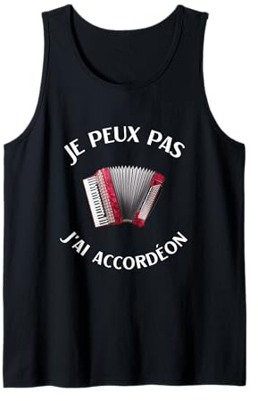 Accordéon Humour accordéoniste Homme Femme Débardeur