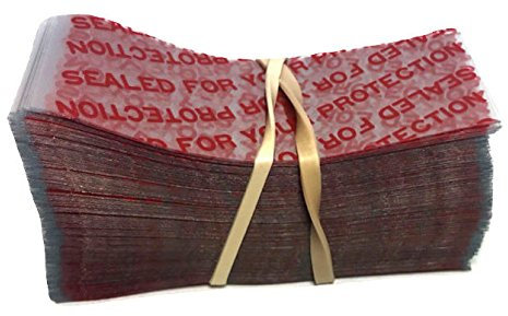 Supplement and Supply 66 x 25 mm RED Print Perforated Shrink Band for Growler Bottles, Pharmaceutical Bottles, Gallon Jugs, Honey Bottles, and More. Fits 1 1/4 to 1 1/2 Diameter - Pack of 250