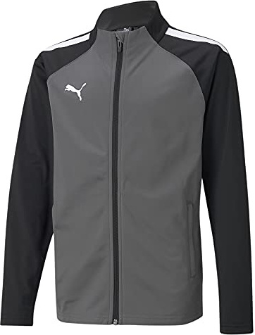 PUMA unisex child TeamLIGA Training Jacket, Smoked Pearl-puma White, X-Large US
