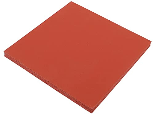 HEALLILY Silicone Heat Press Pad Mat Heat Resistant Flat Heat Transfer Press Replacement Pad for Heat Press Machine 15x15cm