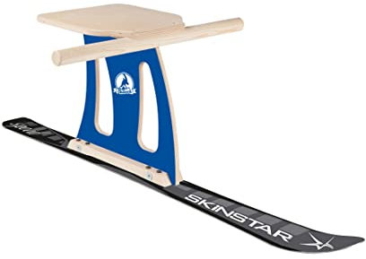 SkiBock Juego completo de trineo XL para invierno, color azul
