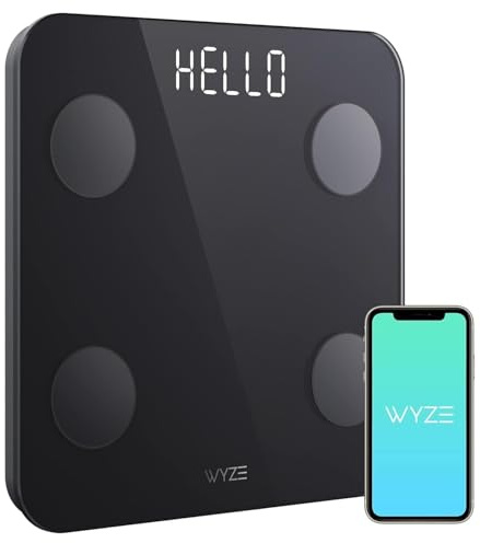 Wyze Smart Scale for Body Weight and Fat, Digital Bathroom Scale, Weighing Machine for People's Muscle BMI, Bluetooth Electronic Body Composition Monitor, 400lb