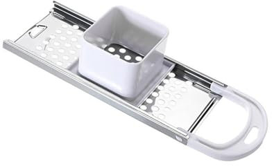 Spaetzle Maker, Stainless Steel Spatzle Pasta Noodle Grater with Safety Pusher, Kitchen Homemade Noodle Tool (White)