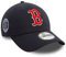 New Era Boston Red Sox Basecap MLB blau Teamlogo gebogener Schirm Strapback Kappe - One-Size