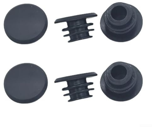Lenkerstopfen für Fahrräder und Roller, Gummi, 6 Stück