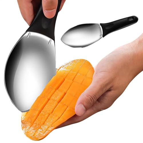 gafdu Wassermelonenschneider, Schneidewerkzeug, Mango-Schneidwerkzeug - Robustes Mango-Werkzeug Mangoschneider - Effizienter Mango-Entkerner, rostfreier - und Gemüseentkerner für Avocado
