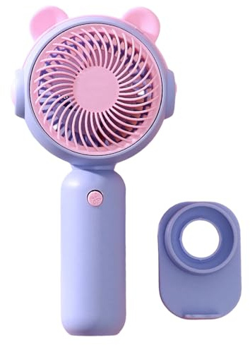 RETUOLWAG Ventilador portátil de mano AM3 con pilas, ventilador de bolsillo para actividades al aire libre e interiores para mujeres que viajan al aire libre