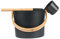 Sauna Bucket and Ladle Set,7 L,Luxurious Finnish Sauna Aluminum Bucket,SaunaBucket and Ladle Kit Matching LadleSaunaBarrel Set Aluminum
