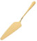 MUCKLILY Pala de Pastel Inoxidable Dorada con Dentado para Hornear para Pizza y Queso Utensilio de Cocina Duradero y de Limpiar