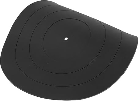 SEWACC Tapis Antistatique Silicone pour Platine Vinyle Coussinet Vibration Protection Disque Accessoire pour Tourne Disque à