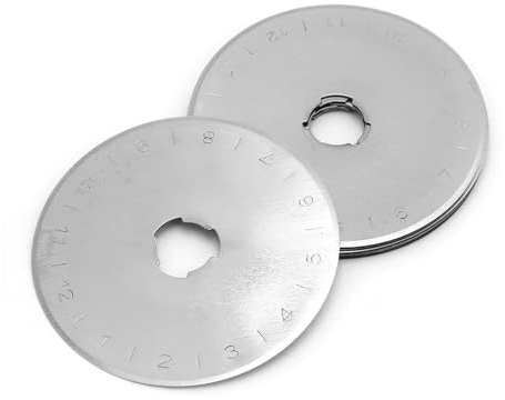 AKLOSIPY 10 St 45 Mm Ersättningsblad för Skärare för Martor!Skärare – Högkollegerade Stålblad för Skärning Av Tygläder – - Oxidbelagd