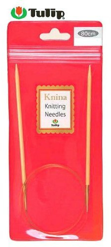 Tulip Knina Knitting Needles KKJA-8057 Bamboo Ring Needles (31.5 inches (80 cm), No. 12