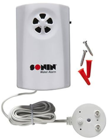 Sonin Water Alarm – 85 dB Leak Detector with Flat Sensor for Early Water Detection (00701)