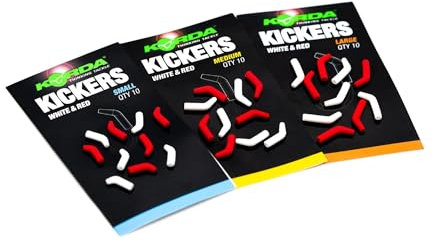 Korda Kickers Medium Brown | Rubber Hook Enhancers for Carp Fishing | Improves Hooking Efficiency | Easy to Slide Over Hook Eye