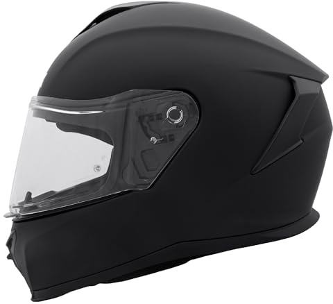 Zorax Falcon Matt Black XL (61-62cm) Full Face Motorbike Helmet ECE 22.06 Approved