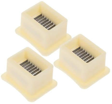 Garneck 3 Pezzi in Acciaio Inossidabile Carruba Tagliare Verdure Taglierina per Frutta Francese Taglierina per Cipolla Verde Taglierina per Fagioli Francesi Affettatrice per Patate