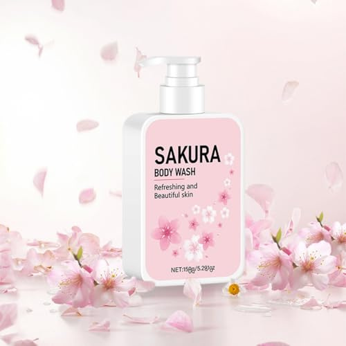 Bagnoschiuma ai fiori di ciliegio da donna, gel doccia idratante lenisce la pelle secca, lozione per il corpo, pulizia profonda, esfoliare e idratare la pelle ruvida e nutriente per la cura della