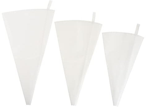 DECHOUS Set Di 3 Sacchetti Per Glassa in Cotone Per Torte Adatti Per Decorare Torte.