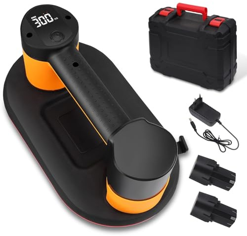Aspirador De Vacío Inalámbrico De 300 Kg Para Azulejos, Con 2 Ventosas De Batería De 4000 MAh. Aspirador De Vacío Inalámbrico Portátil Para Profesionales. Pantalla LCD Que Muestra La Potencia De Succi