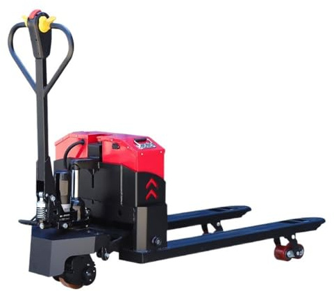 BCJMKDX Transpaletas eléctricas. Transpaleta eléctrica con batería de Litio, Capacidad 3000 kg, Horquillas 117 x 53 cm, asa multifunción, for Transporte palés