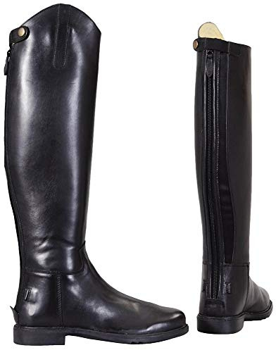 TuffRider Men's Baroque Dress Boots, Black, 10 Wide