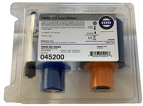 The Nekid Cow 45200 Fargo 45200 YMCKO Full Color Ribbon for DTC4500 Series ID 45200