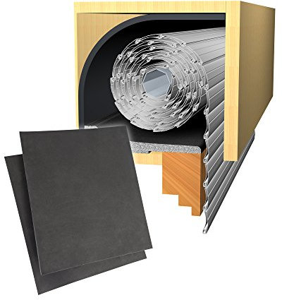 jarolift Isolation de volet roulant à économie d'énergie 13mm (100 x 50cm) avec séparation de la partie latérale et du couvercle 100 x 24cm,Isolation phonique