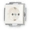 Busch-Jaeger 20 EUCB-914 SCHUKO® Steckdosen-Einsatz mit erh. Berührungsschutz Alpinweiß Busch-balance® SI 2CKA002013A5379