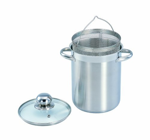 Pasta/Spargeltopf Edelstahl mit Einsatz 4,1L