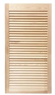 ANTA PERSIANA IN LEGNO MASSELLO DI PINO NATURALE spessore 20mm (Altezza 760mm x Larghezza 300mm)