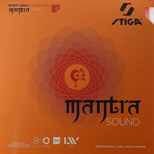 STIGA Unisex – Erwachsene Mantra Sound Tischtennisbelag, Schwarz, 2.1 mm