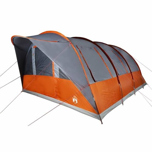 vidaXL Tienda de campaña Familiar túnel 7 Personas Impermeable Naranja