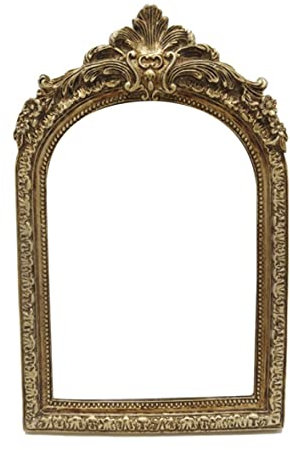 Peosaard Cadre photo vintage Resin photo Frame de photo décorative en or sculptée pour photo pour table de table.