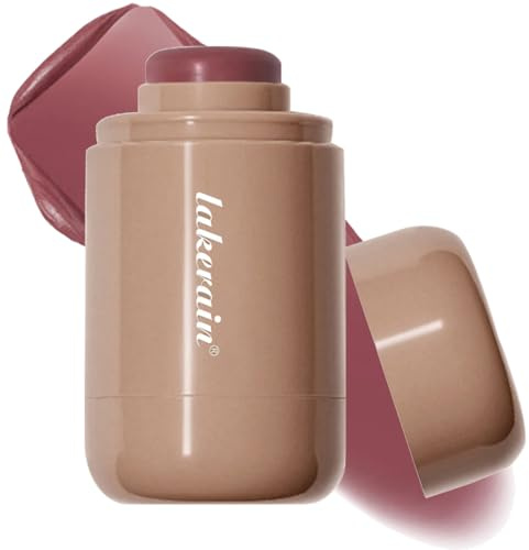 Cream Blush stick, Natural-Looking Matte Finish Makeup Blush stick, Hydrating Long Lasting Lightweight Blendable Blush for cheeks (#6 Bronze Glow, 1 PC)