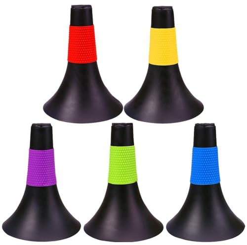 Cono Deportivo De Entrenamiento De Agilidad, 5 Piezas De Conos Marcadores Deportivos, Conos De Entrenamiento De Baloncesto Para Ejercicios Y Entrenamiento De Agarre De Velocidad De Fútbol Y Baloncesto