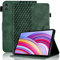 Hülle für Xiaomi Redmi Pad Pro 12.1 Zoll 2024 Tablet Schutzhülle Premium Ledertasche Folio Smart Case mit Auto Schlaf/Aufwach Stifthalter Kartensteckplatz für Xiaomi Redmi Pad Pro, Dunkelgrün