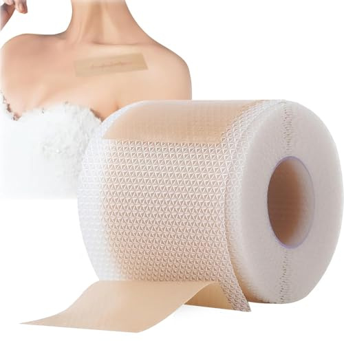 Silikonskrämma tejp 4 cm x 300 cm, silikonärrplåster säker och effektiv, den mycket tunna, flexibla, tvättbara och återanvändbara ärrsalvan är lämplig för ärrläkning av alla hudtyper.