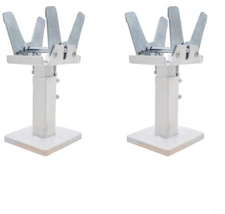 Support de radiateur réglable au sol, supports de radiateur, support de radiateur, hauteur de 14 à 21 cm, construction en acier, double stabilité pour radiateurs à panneaux