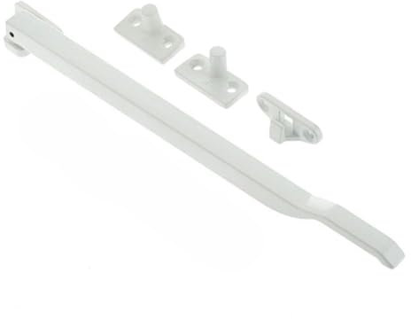 White Non-Locking Window Casement Stay