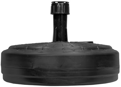 FIXKRAFT Schirmständer rund anthrazit Halter Sonnenschirm Terrasse Kunststoff