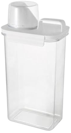 Distribuidor de detergentes graduados sellados - botella de detergente con lavandería con taza de medición graduada | Deproteo del ablandamiento | Organización de distribuidores de líquidos impermeabl