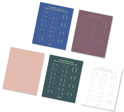 Lot de 10 feuilles d'autocollants indexés - Onglets mensuels - Autocollants pour calendrier mensuel - Pour organisations de planificateur de bureau