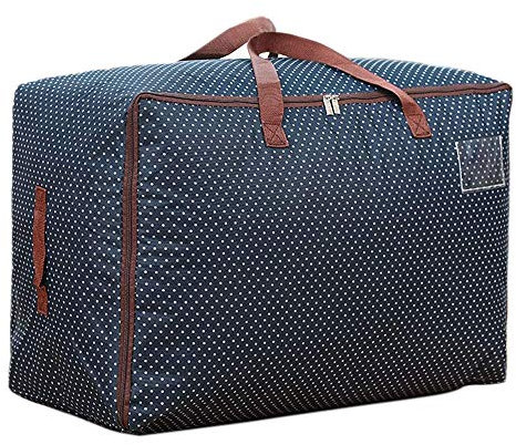 WITERY 105L Waterproof Duvet Storage Bag Heavy Duty Packing Bags Under Bed Storage Bag with Zips Moisture Proof for Bedding Blankets Pillows Cushions Toys Clothes Moving Packing