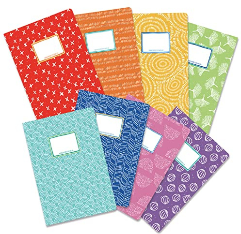 Papierdrachen 8 dossiers rapides en carton de qualité supérieure pour enfants | DIN A4 | Motif arc-en-ciel - Dossier rapide en carton 350g/m² - Set numéro 1 | Carton de 350 g/m², de qualité supérieure, coloré, rentrée scolaire, bureau à domicile
