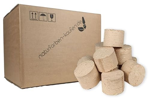 19 kg Holzbriketts im Karton - Premium-Qualität aus Hart- und Nadelholz - Ø 7 cm - 100% regional, ökologisch & ohne Bindemittel - Hoher Heizwert - Hergestellt von Menschen mit Behinderungen
