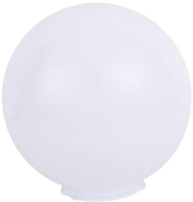 HGZLQKD Outdoor Globe Lamp Shade, Lamp Post Globe, Spherical Lampshade Replacement, Outdoor Ball Light Fixture Accessory for Wall Sconces and Ceiling Fixtures White, 20cm 95mm Mouth